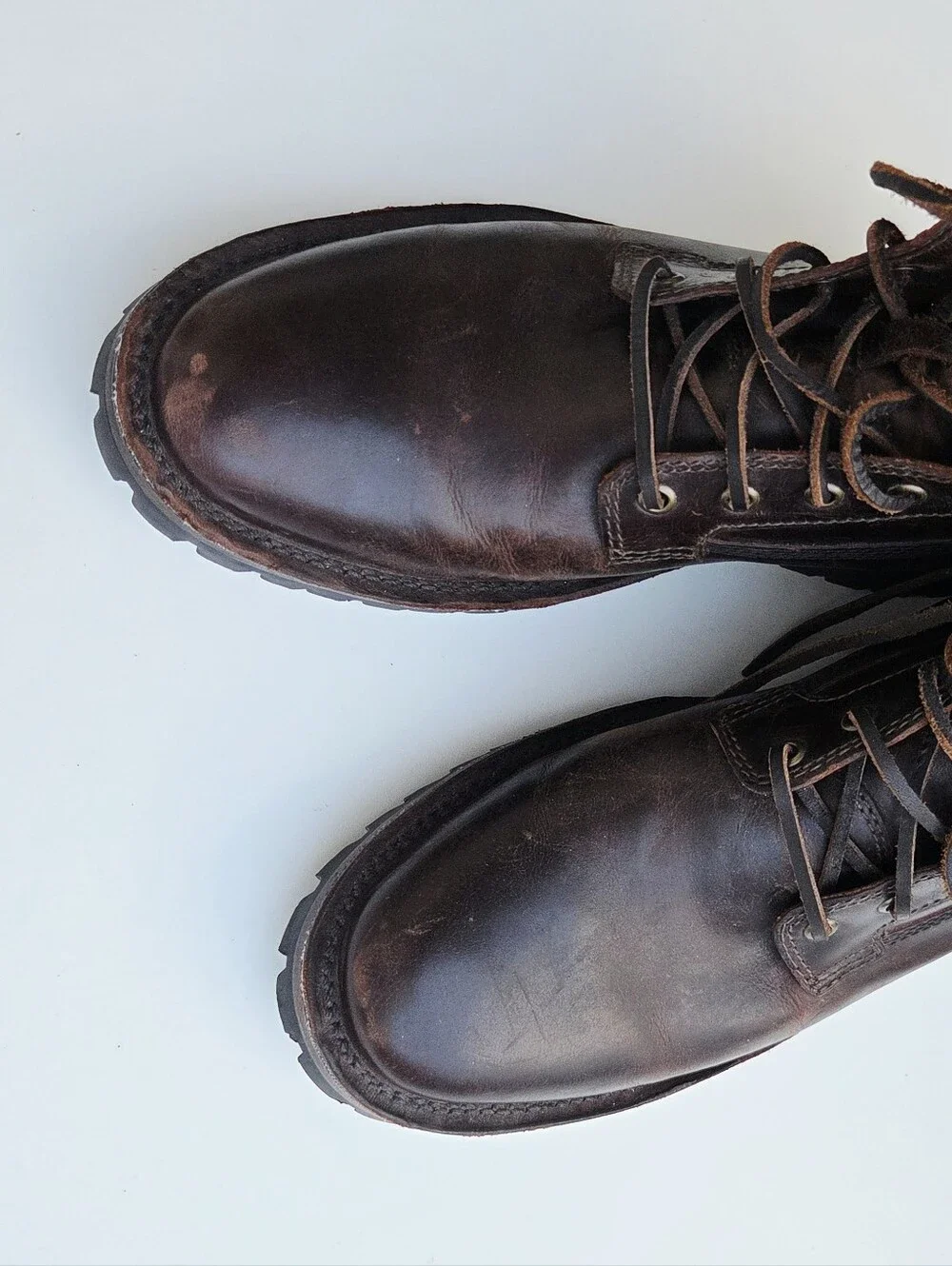 Frye Men's Union Leather Work Boots Brown Size 9.5